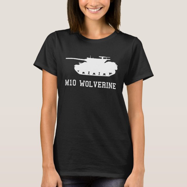 WWII US Tank M10 Wolverine Silhouette (Front)