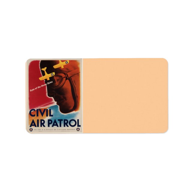 WWII Vintage Poster Address Label (Front)