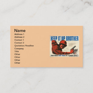 WWII Vintage Poster Business Card