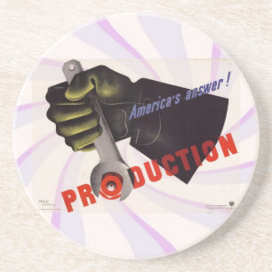 WWII Vintage Poster Coaster