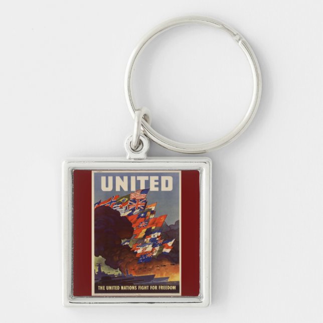 WWII Vintage Poster Keychain (Front)