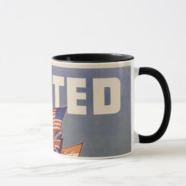 WWII Vintage Poster Mug (Right)
