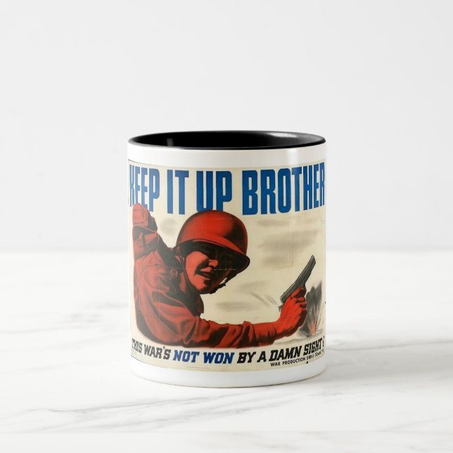 WWII Vintage Poster Mug (Center)