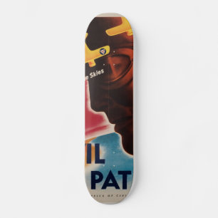 WWII Vintage Poster Skateboard