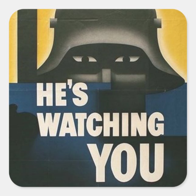 WWII Vintage Poster Sticker (Front)