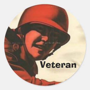 WWII Vintage Poster Sticker