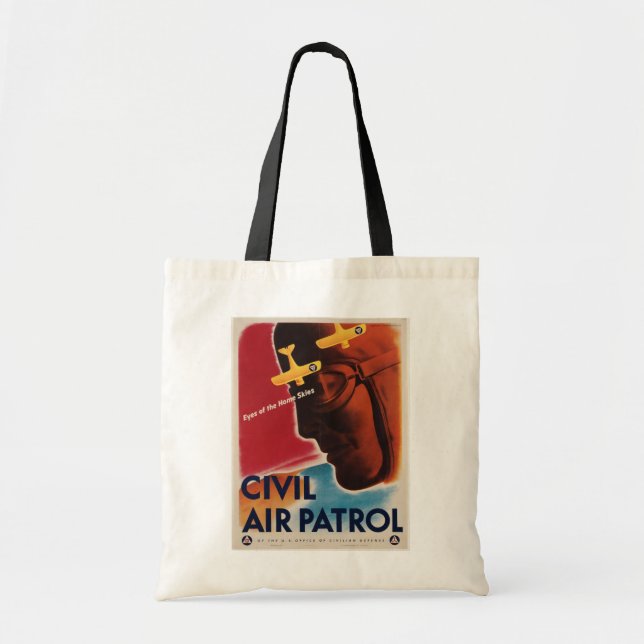 WWII Vintage Poster Tote Bag (Front)