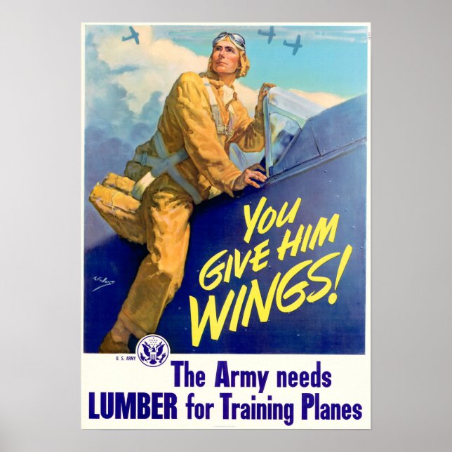 WWII You Give Him Wings! Poster (Front)