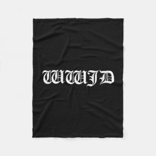 Wwjd what would jesus do inspirational fleece blanket