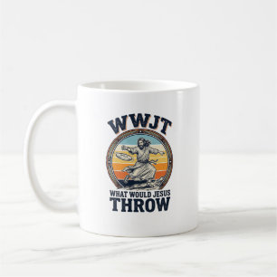 WWJT What Would Jesus Throw Vintage Disc Shirt_1 Coffee Mug