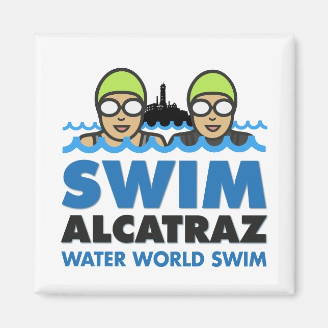 WWS Swim alcatraz magnet (Front)