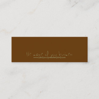 www{dot}yourbusiness{dot}com mini business card