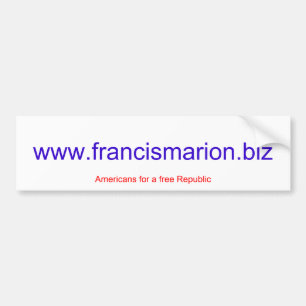 www.francismarion.biz bumper sticker