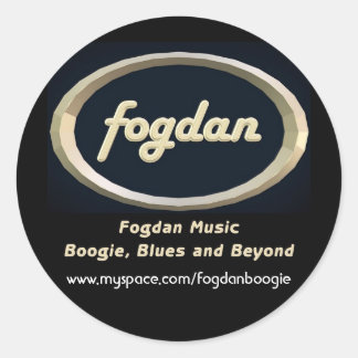 www.myspace.com/fogdanboogie classic round sticker