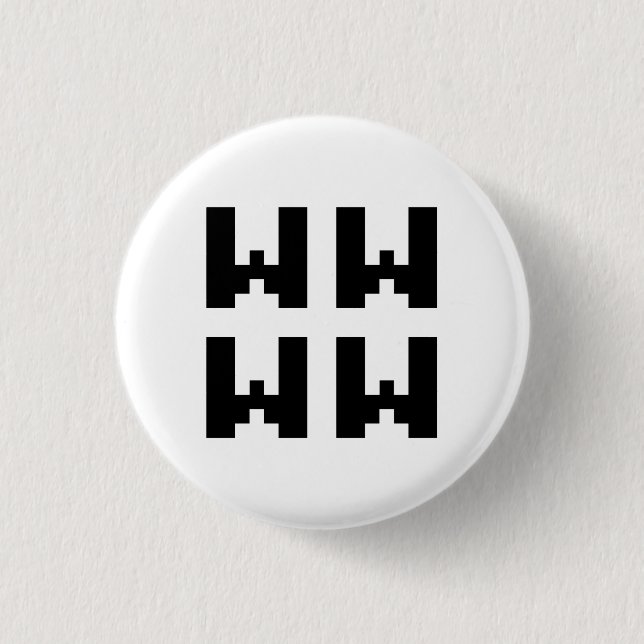 WWWW | LOL Japanese Internet Slang 3 Cm Round Badge (Front)