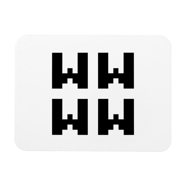 WWWW | LOL Japanese Internet Slang Magnet (Horizontal)
