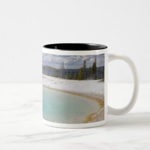 WY, Yellowstone National Park, West Thumb Geyser Two-Tone Coffee Mug