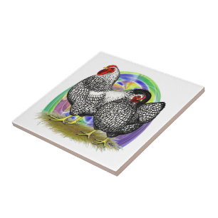 Wyandotte: Easter Egg Pair Ceramic Tile