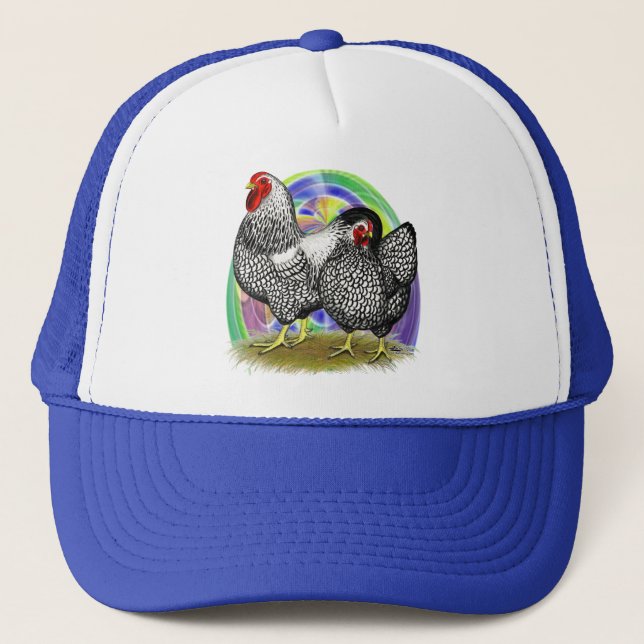 Wyandotte:  Easter Egg Pair Trucker Hat (Front)