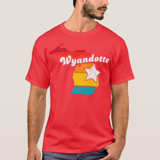 Wyandotte Michigan Vintage Distressed Souvenir 2 T-Shirt
