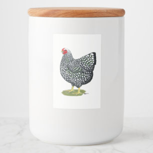 Wyandotte: Silver-laced Hen Food Label
