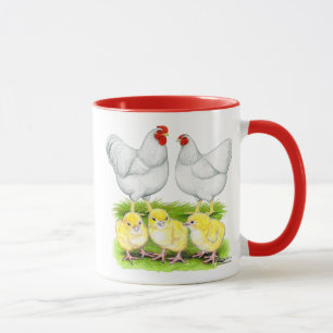 Wyandotte White Chicken Family Mug