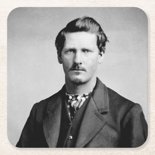 Wyatt Earp: Lawman, Gunfighter, Saloon Keeper Square Paper Coaster (Front)