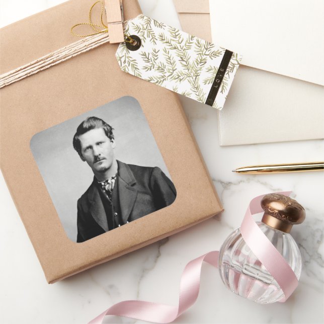 Wyatt Earp: Lawman, Gunfighter, Saloon Keeper Square Sticker (Gifting)