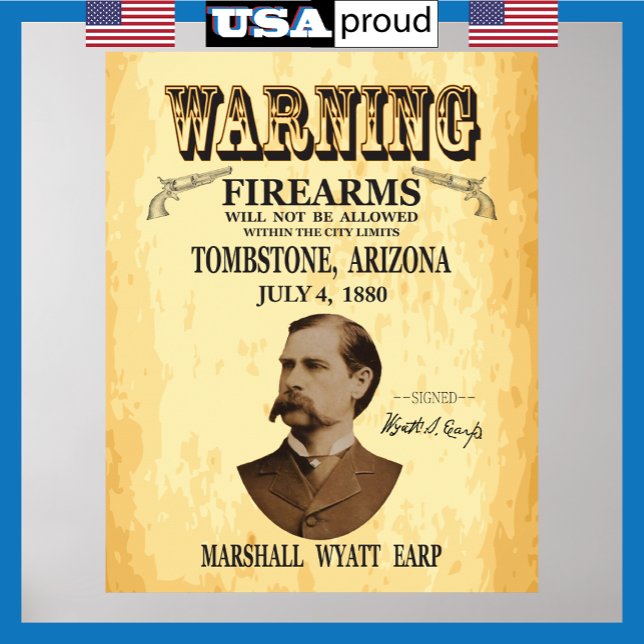 Wyatt Earp ⚖️ Lawman Marshall Tombstone Old Poster (Creator Uploaded)