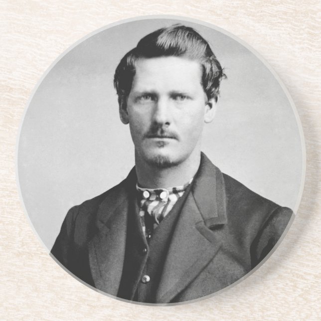 Wyatt Earp Sheriff & Gunfighter Old West Coaster (Front)
