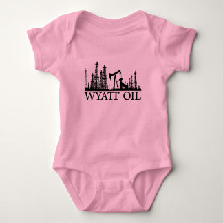 Wyatt Oil / Baby / Black Logo Baby Bodysuit