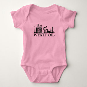 Wyatt Oil / Baby / Black Logo Bodysuit
