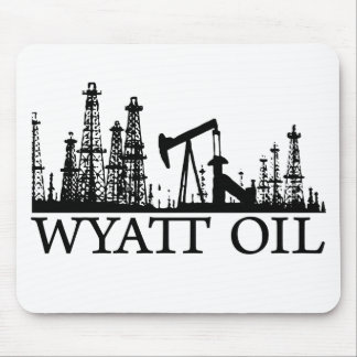 Wyatt Oil / Black Logo Mouse Pad