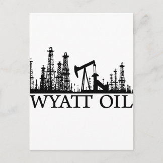 Wyatt Oil / Black Logo Postcard