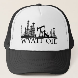 Wyatt Oil / Black Logo Trucker Hat