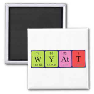 Wyatt periodic table name magnet