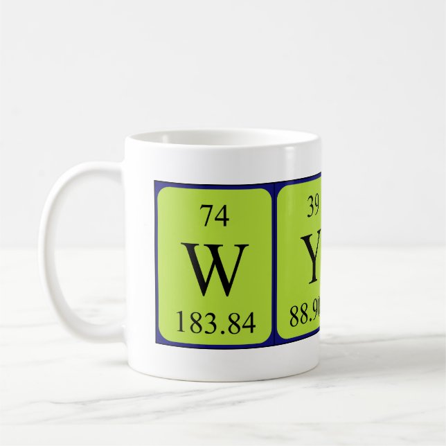 Wyatt periodic table name mug (Left)