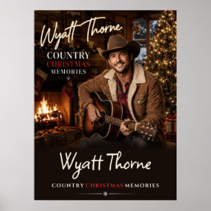 Wyatt Thorne Country Christmas Memories Poster