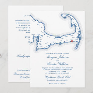 Wychmere Beach Club All-in-One Wedding Invitation