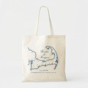 Wychmere Beach Club Wedding Favour Tote Bag