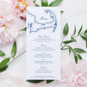 Wychmere Harwich Port Cape Cod Wedding Navy Blue  Menu