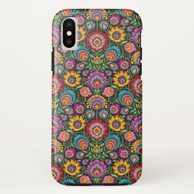 Wycinanki Folk Floral Case-Mate iPhone Case (Back)