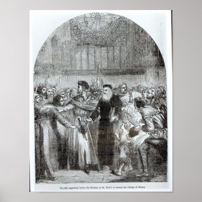 Wycliffe appearing before the Prelates Poster (Front)