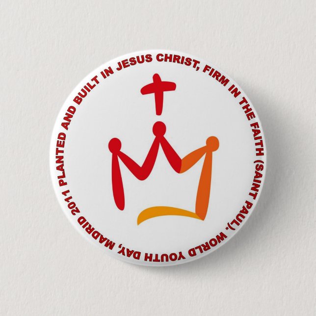 WYD-CIRCLE-PIN 6 CM ROUND BADGE (Front)