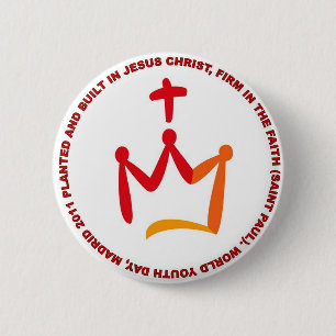 WYD-CIRCLE-PIN 6 CM ROUND BADGE