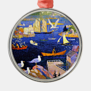 Wyeth - The Harbour at Herring Cut Metal Ornament