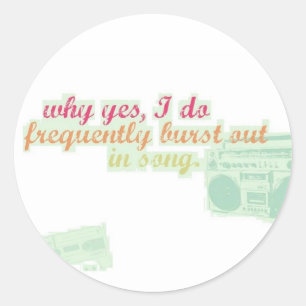 WYIDFBOIS Sticker! Classic Round Sticker