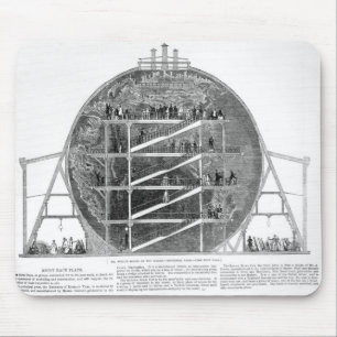 Wyld's Model of the Earth, 1851 Mouse Pad