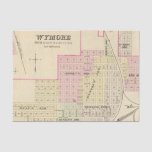 Wymore and Filley, Nebraska Tissue Paper