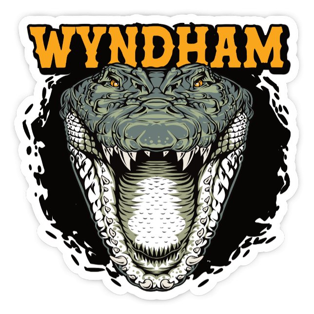 Wyndham, Western Australia Crocodile Sticker (Wyndham Western Australia Crocodile Sticker)